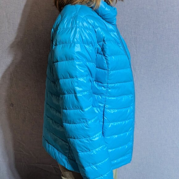 Nuage Sport Lightweight Down Puffer Jacket – Light Blue – Women’s M – NWT - Picture 4 of 7